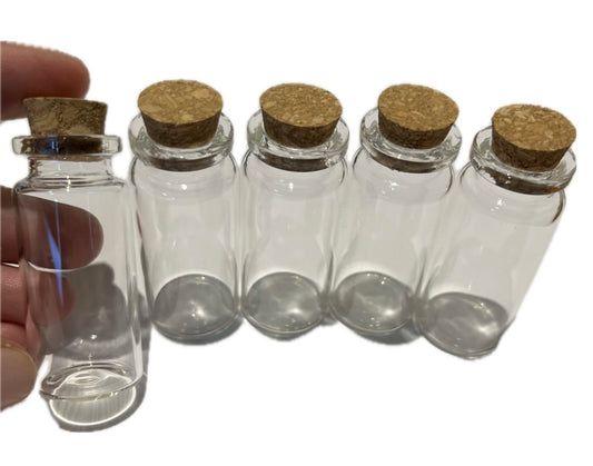 SUPPLIES - Glass Spell Bottles - 5pack
