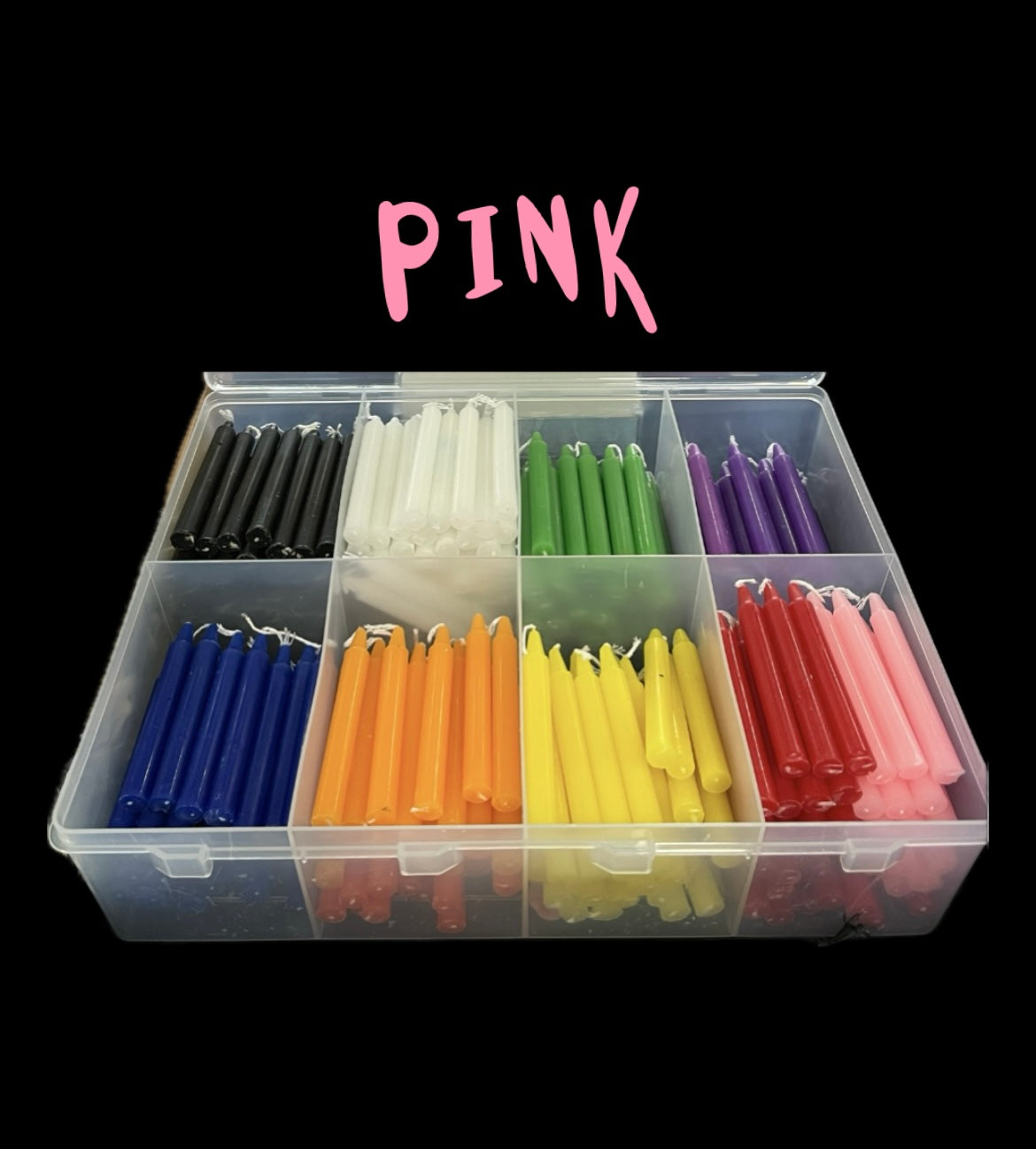 SPELL CANDLES - Pink x 5