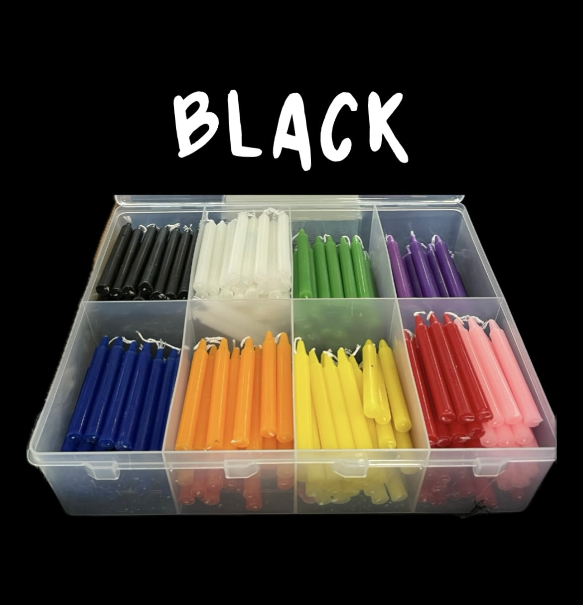 SPELL CANDLES - Black x 5