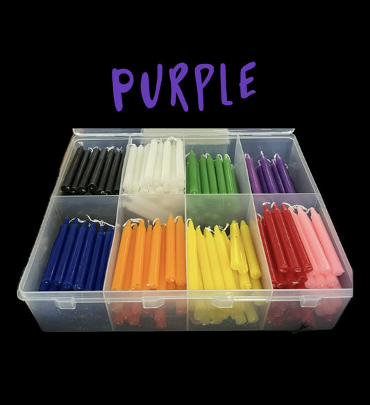 SPELL CANDLES - Purple x 5
