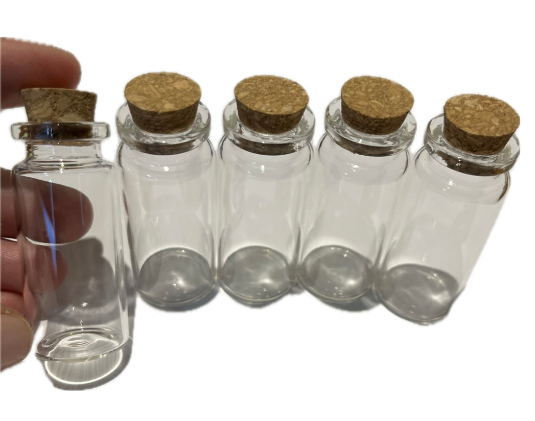 SUPPLIES - Glass Spell Bottles - 5pack