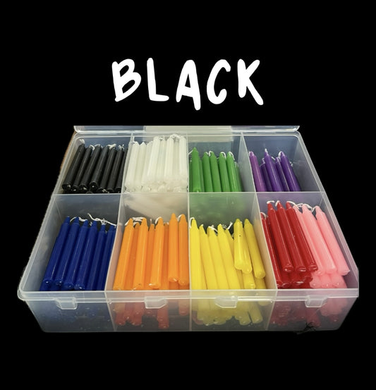 SPELL CANDLES - Black x 5