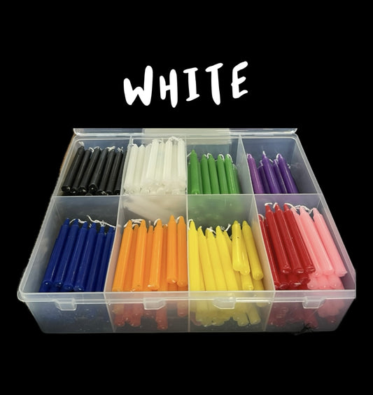 SPELL CANDLES - White x 5