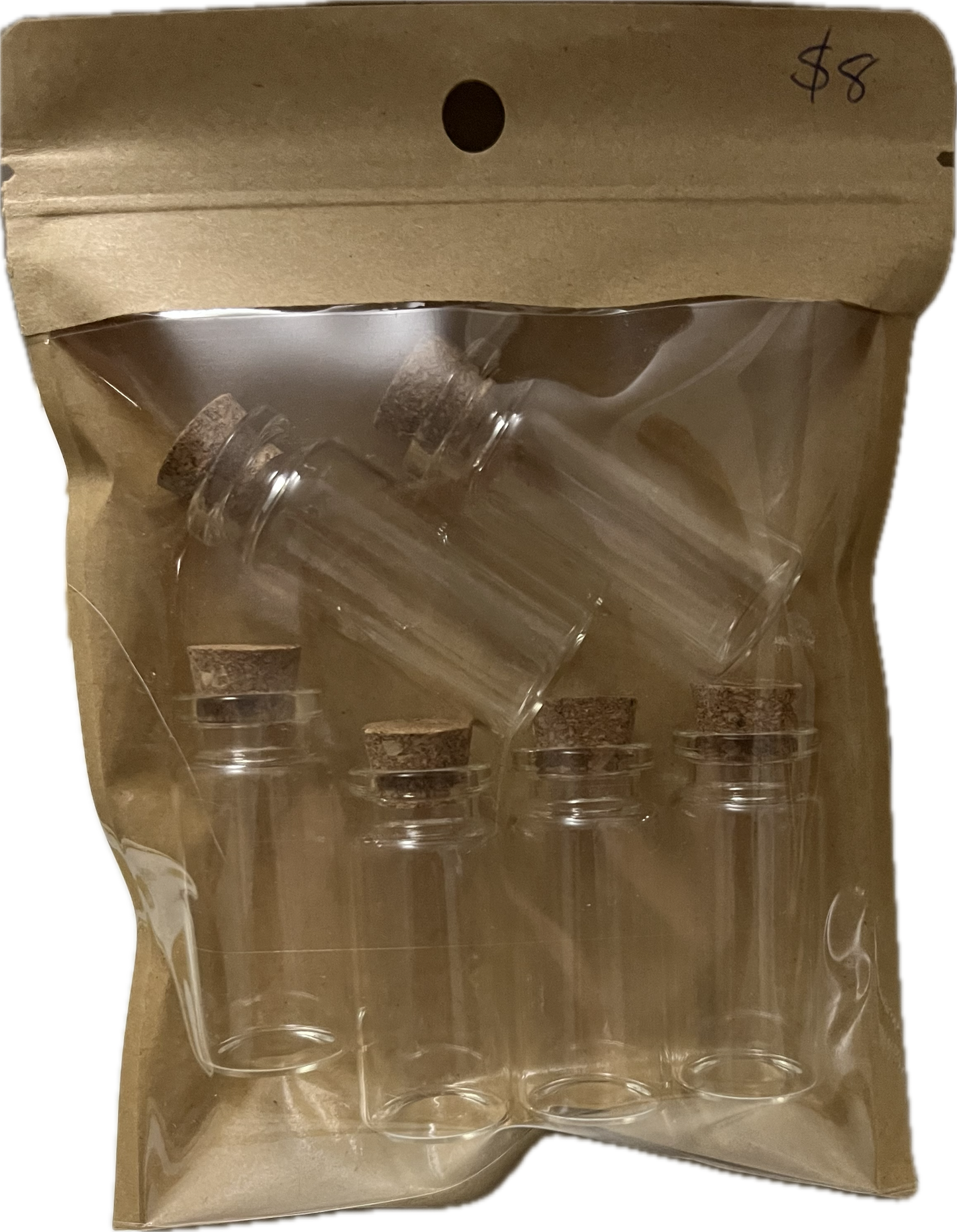 SUPPLIES - Glass Spell Bottles - 5pack